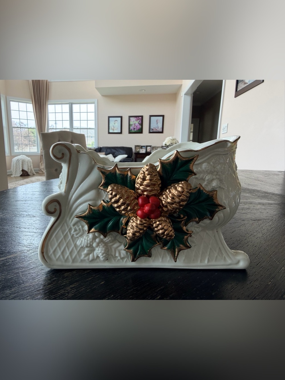 Ceramic Christmas Sleigh